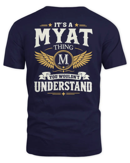 MYAT KT06-M008 It’s a [NAME] Thing – You Wouldn’t Understand | Personalized Vintage T-Shirt - Unisex Standard T-Shirt - Navy
