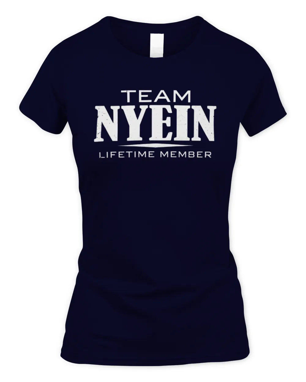 NYEIN BL62-K4-128 - Personalized “Team NAME Lifetime Member” - Women's Standard T-Shirt - Navy