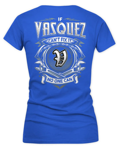 VASQUEZ AP81-K4-626 - Personalized Ahmed Quote Apparel “If Ahmed Can't Fix It, No One Can” - Women's V-Neck T-Shirt - Royal