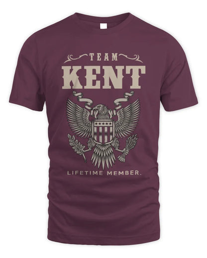KENT TP06-K82 – Personalized Classic Style Apparel “Team NAME Lifetime Member” - Unisex Standard T-Shirt - Maroon