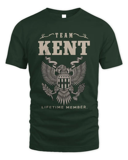 KENT TP06-K82 – Personalized Classic Style Apparel “Team NAME Lifetime Member” - Unisex Standard T-Shirt - Forest Green