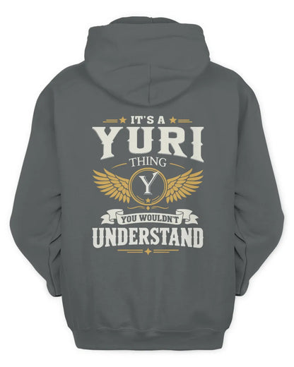 YURI KT06-M008 It’s a [NAME] Thing – You Wouldn’t Understand | Personalized Vintage T-Shirt - Unisex Hoodie - Charcoal