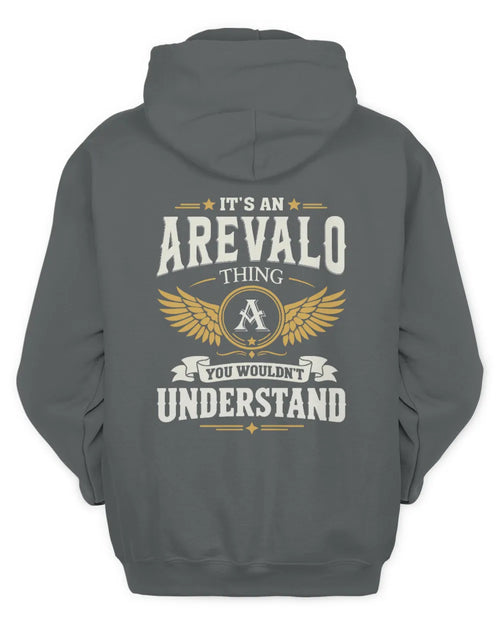 AREVALO KT06-M008 It’s a [NAME] Thing – You Wouldn’t Understand | Personalized Vintage T-Shirt - Unisex Hoodie - Charcoal