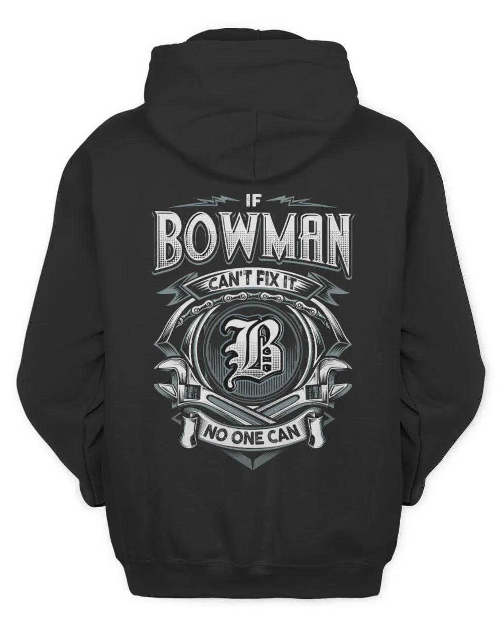 BOWMAN AP81-K4-626 - Personalized Ahmed Quote Apparel “If Ahmed Can't Fix It, No One Can” - Unisex Hoodie - Black