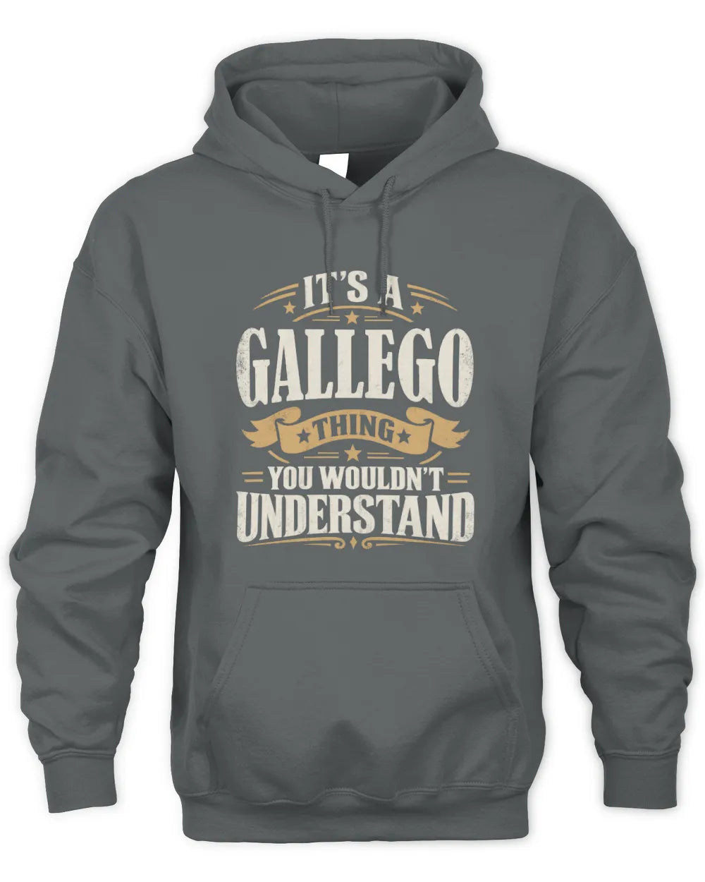 GALLEGO P08 TH51 - Personalized “It’s a/an [NAME] Thing – You Wouldn’t Understand” Shirt - Unisex Hoodie - Charcoal