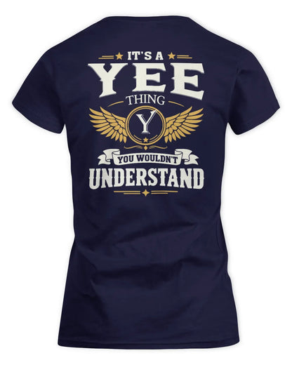 YEE KT06-M008 It’s a [NAME] Thing – You Wouldn’t Understand | Personalized Vintage T-Shirt - Women's Standard T-Shirt - Navy