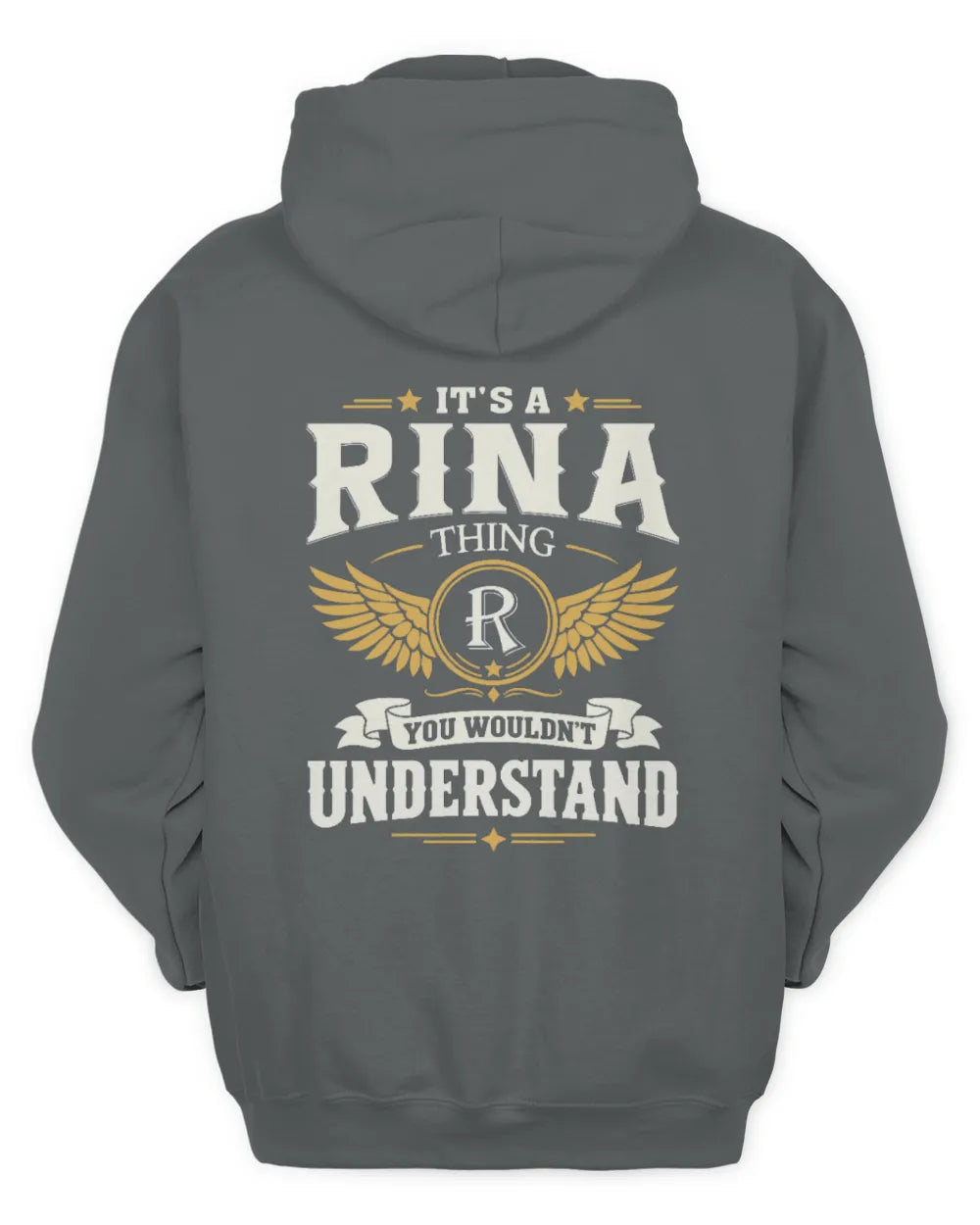 RINA KT06-M008 It’s a [NAME] Thing – You Wouldn’t Understand | Personalized Vintage T-Shirt - Unisex Hoodie - Charcoal