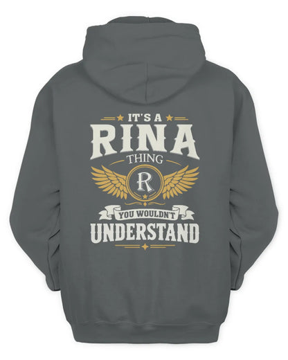 RINA KT06-M008 It’s a [NAME] Thing – You Wouldn’t Understand | Personalized Vintage T-Shirt - Unisex Hoodie - Charcoal