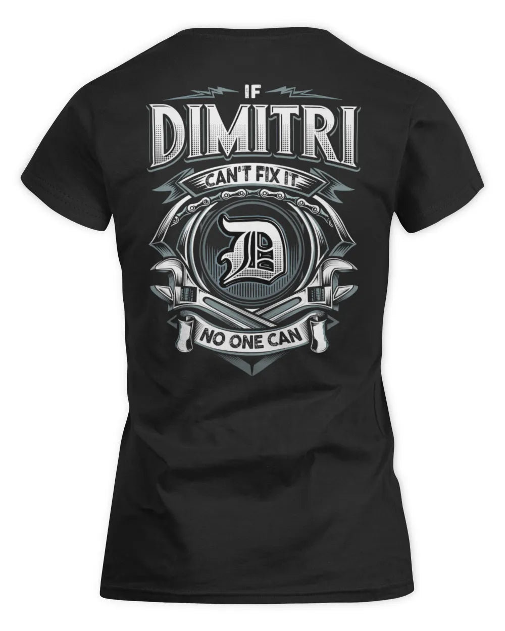 DIMITRI AP81-K4-626 - Personalized Ahmed Quote Apparel “If Ahmed Can't Fix It, No One Can” - Women's Standard T-Shirt - Black