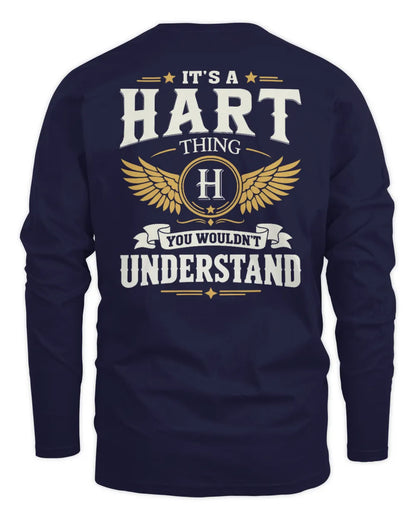 HART KT06-M008 It’s a [NAME] Thing – You Wouldn’t Understand | Personalized Vintage T-Shirt - Men's Long Sleeved T-Shirt - Navy