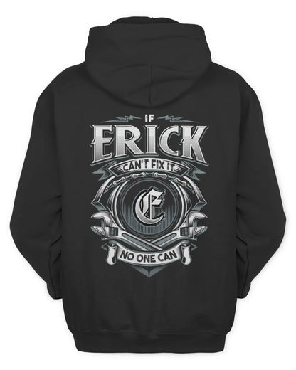 ERICK AP81-K4-626 - Personalized Ahmed Quote Apparel “If Ahmed Can't Fix It, No One Can” - Unisex Hoodie - Black