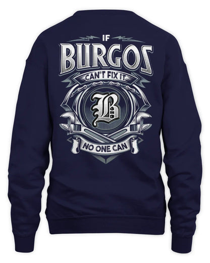 BURGOS AP81-K4-626 - Personalized Ahmed Quote Apparel “If Ahmed Can't Fix It, No One Can” - Unisex Sweatshirt - Navy