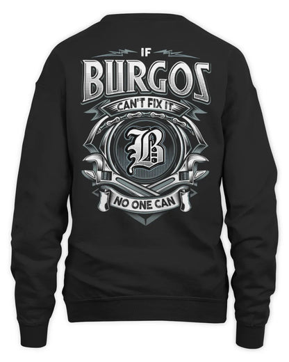 BURGOS AP81-K4-626 - Personalized Ahmed Quote Apparel “If Ahmed Can't Fix It, No One Can” - Unisex Sweatshirt - Black