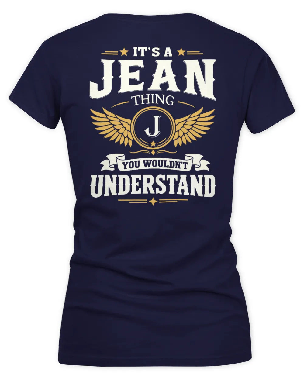 JEAN KT06-M008 It’s a [NAME] Thing – You Wouldn’t Understand | Personalized Vintage T-Shirt - Women's V-Neck T-Shirt - Navy