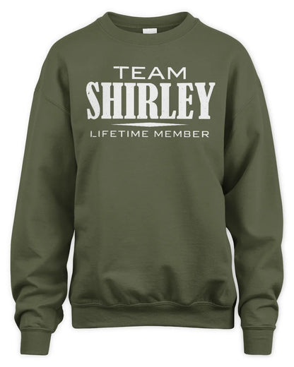 SHIRLEY BL62-K4-128 - Personalized “Team NAME Lifetime Member” - Unisex Sweatshirt - Military Green