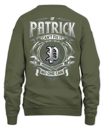 PATRICK AP81-K4-626 - Personalized Ahmed Quote Apparel “If Ahmed Can't Fix It, No One Can” - Unisex Sweatshirt - Military Green