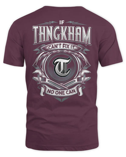 THNGKHAM AP81-K4-626 - Personalized Ahmed Quote Apparel “If Ahmed Can't Fix It, No One Can” - Unisex Standard T-Shirt - Maroon