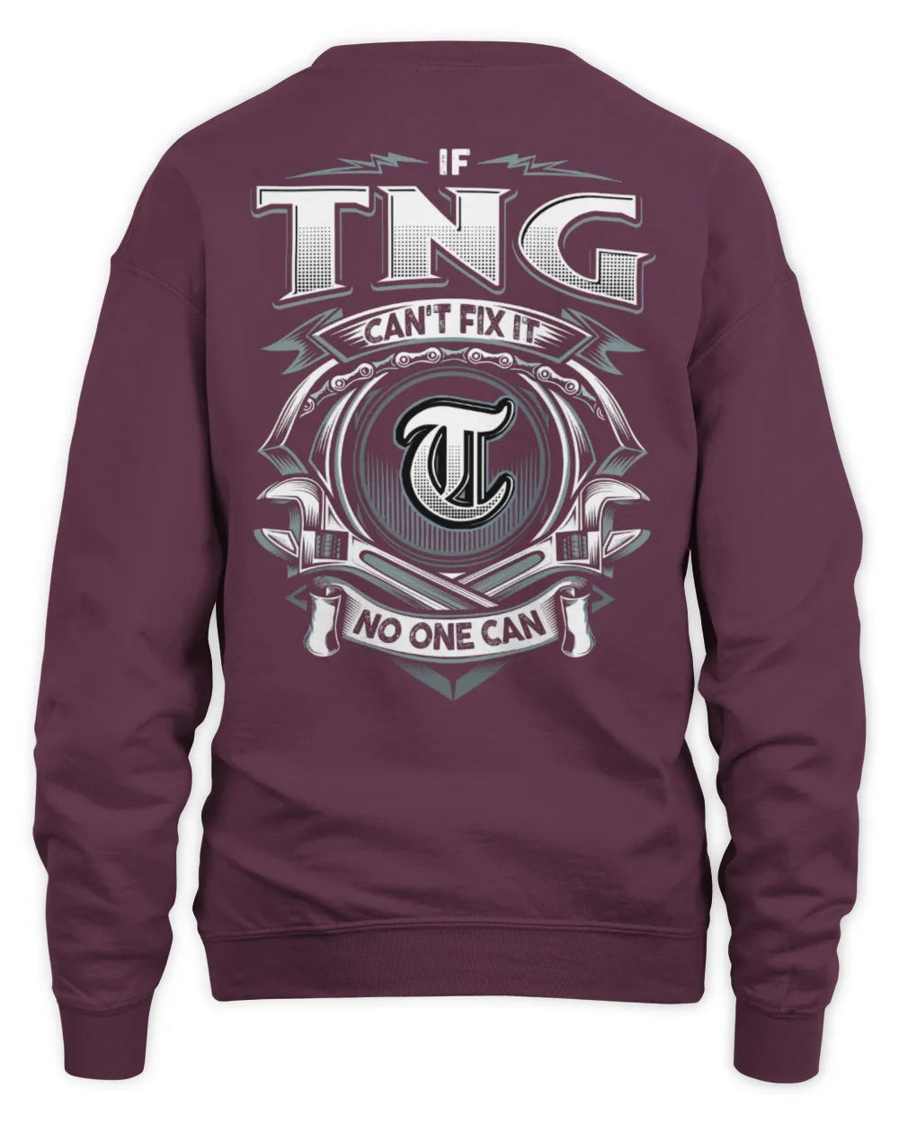 TNG AP81-K4-626 - Personalized Ahmed Quote Apparel “If Ahmed Can't Fix It, No One Can” - Unisex Sweatshirt - Maroon
