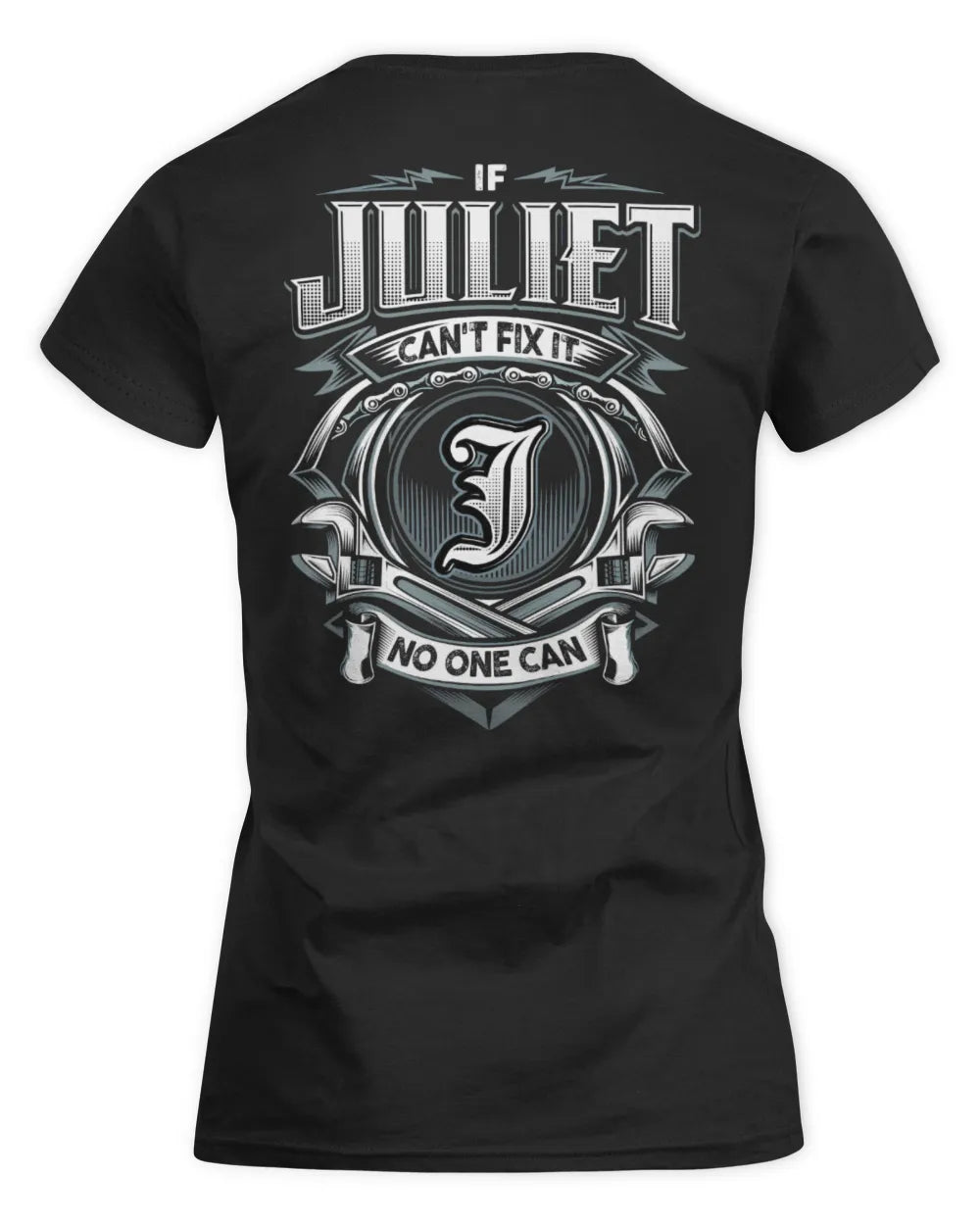 JULIET AP81-K4-626 - Personalized Ahmed Quote Apparel “If Ahmed Can't Fix It, No One Can” - Women's Standard T-Shirt - Black