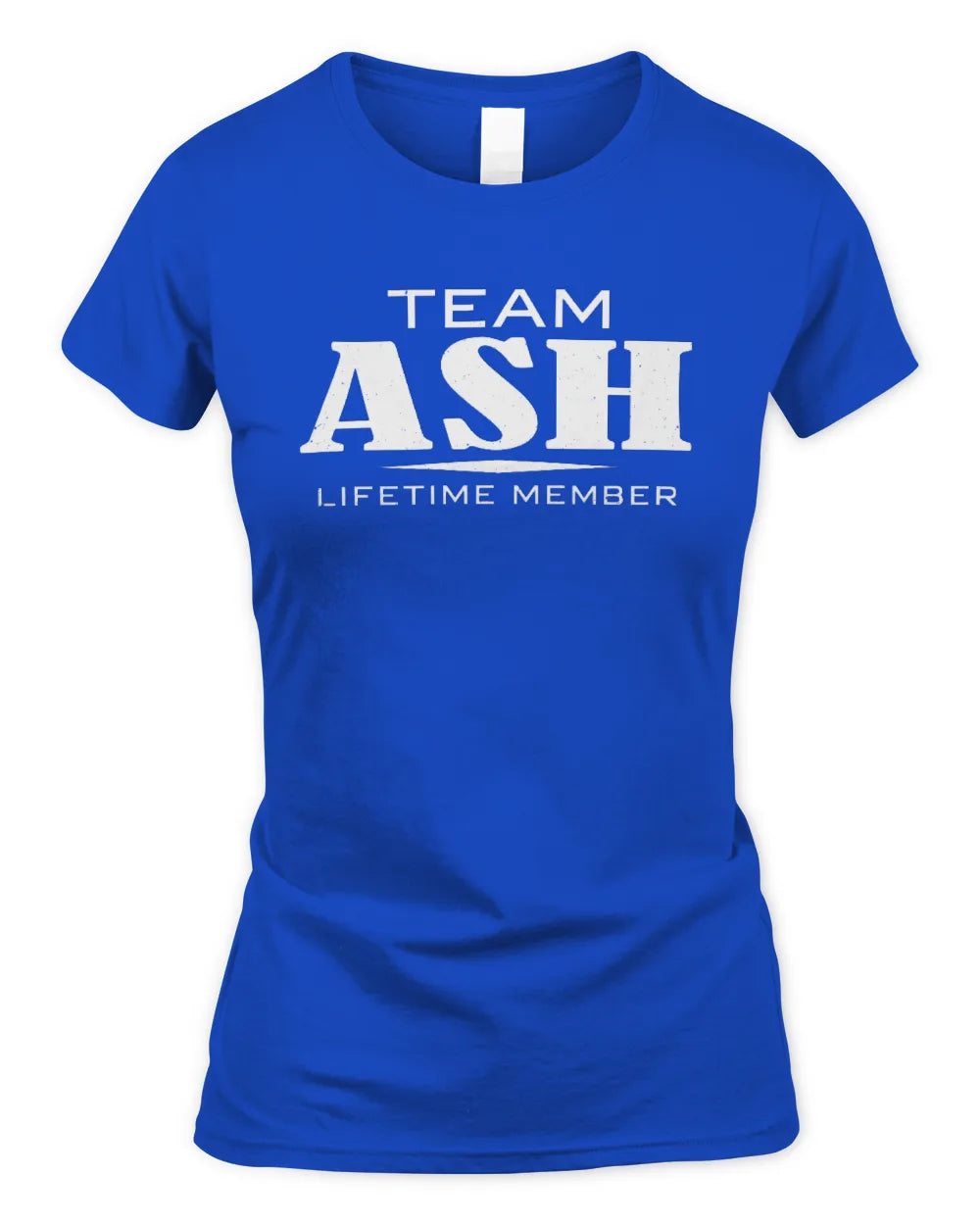 ASH BL62-K4-128 - Personalized “Team NAME Lifetime Member” - Women's Standard T-Shirt - Royal