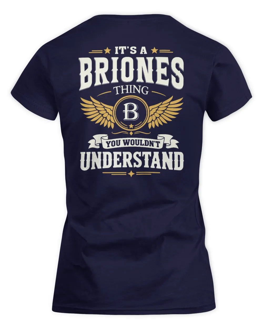 BRIONES KT06-M008 It’s a [NAME] Thing – You Wouldn’t Understand | Personalized Vintage T-Shirt - Women's Standard T-Shirt - Navy