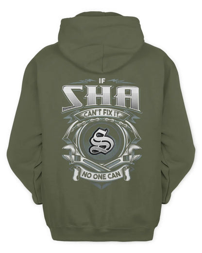 SHA AP81-K4-626 - Personalized Ahmed Quote Apparel “If Ahmed Can't Fix It, No One Can” - Unisex Hoodie - Military Green