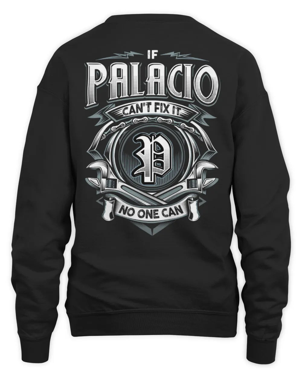 PALACIO AP81-K4-626 - Personalized Ahmed Quote Apparel “If Ahmed Can't Fix It, No One Can” - Unisex Sweatshirt - Black