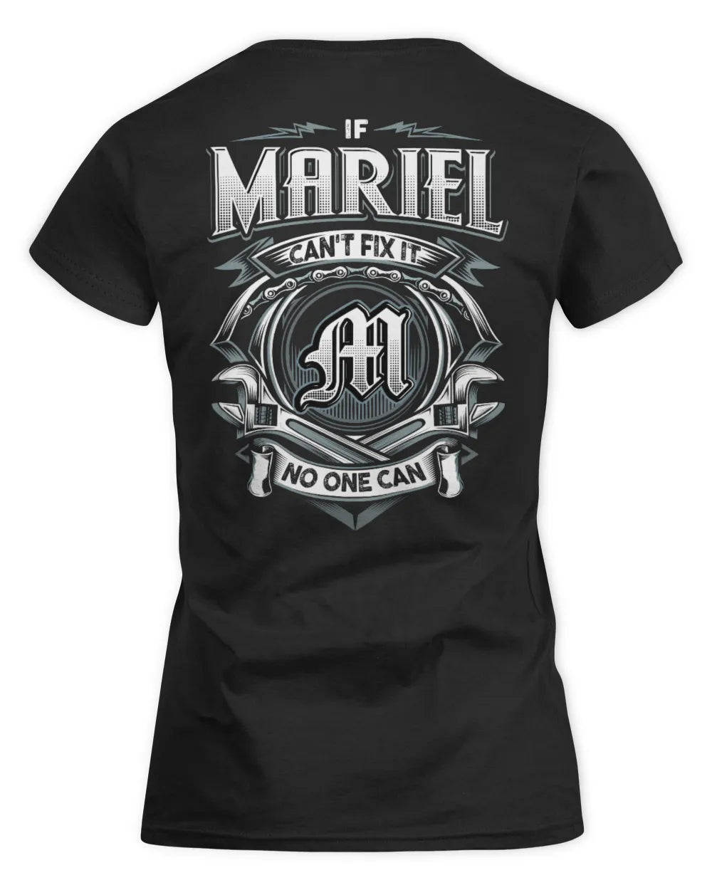 MARIEL AP81-K4-626 - Personalized Ahmed Quote Apparel “If Ahmed Can't Fix It, No One Can” - Women's Standard T-Shirt - Black