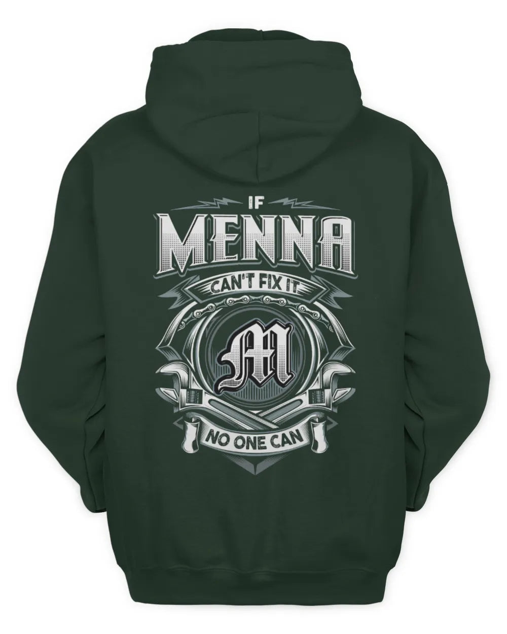 MENNA AP81-K4-626 - Personalized Ahmed Quote Apparel “If Ahmed Can't Fix It, No One Can” - Unisex Hoodie - Forest Green