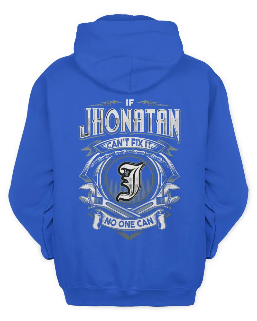 JHONATAN AP81-K4-626 - Personalized Ahmed Quote Apparel “If Ahmed Can't Fix It, No One Can” - Unisex Hoodie - Royal