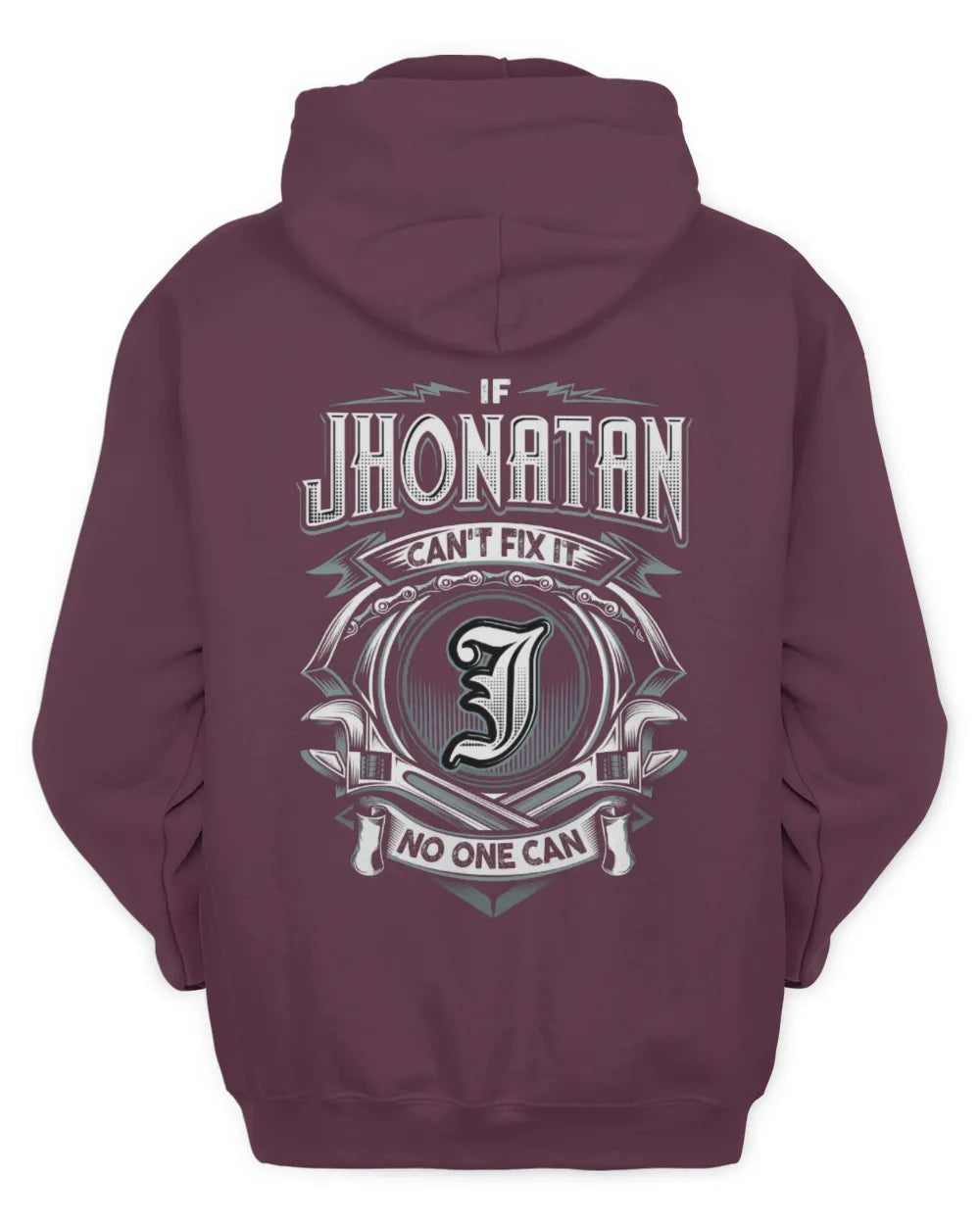 JHONATAN AP81-K4-626 - Personalized Ahmed Quote Apparel “If Ahmed Can't Fix It, No One Can” - Unisex Hoodie - Maroon