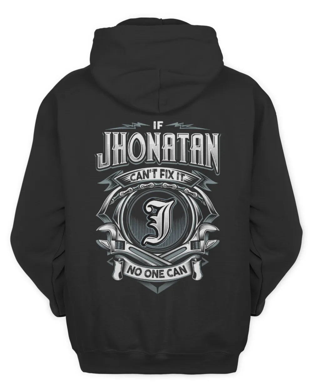 JHONATAN AP81-K4-626 - Personalized Ahmed Quote Apparel “If Ahmed Can't Fix It, No One Can” - Unisex Hoodie - Black