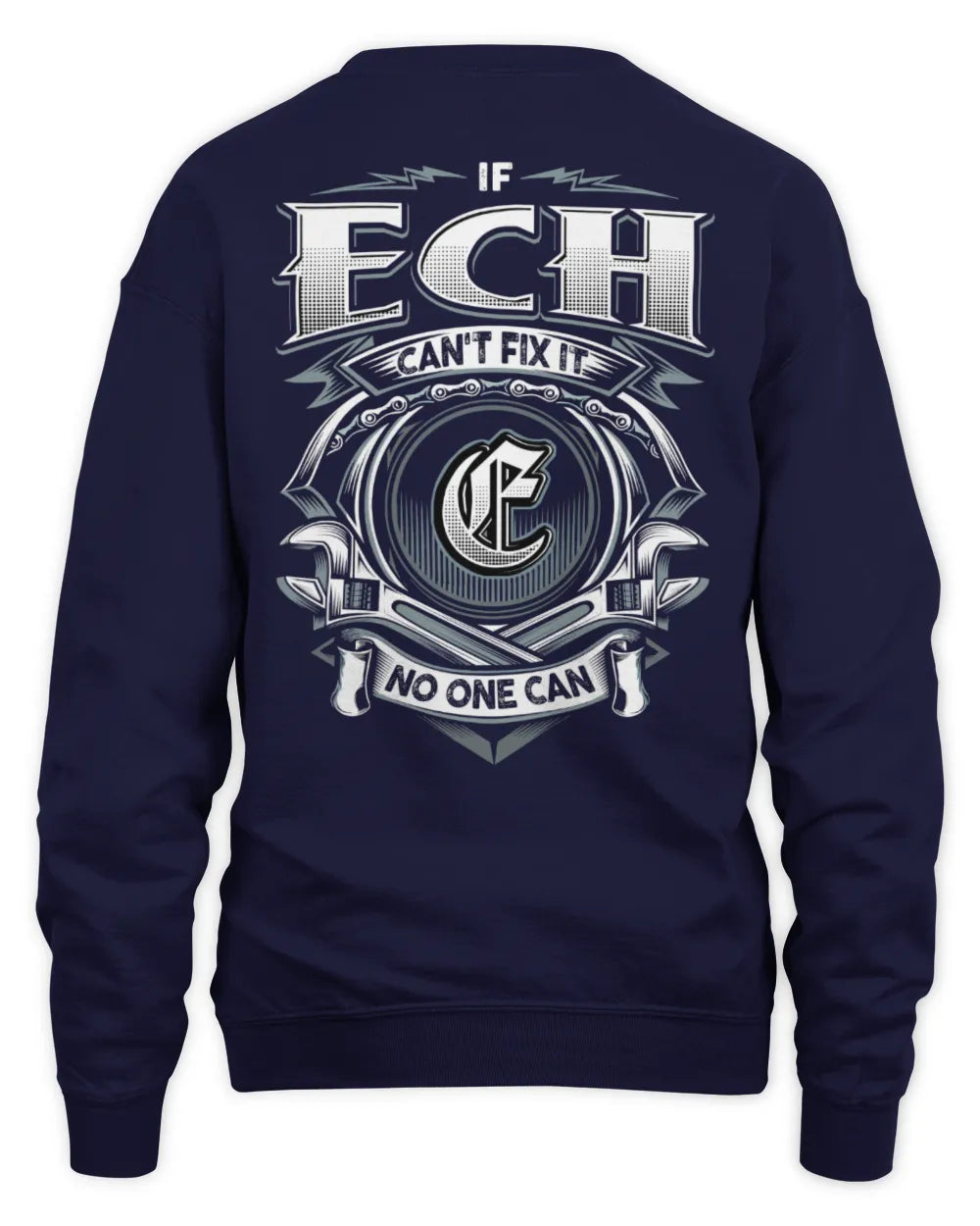 ECH AP81-K4-626 - Personalized Ahmed Quote Apparel “If Ahmed Can't Fix It, No One Can” - Unisex Sweatshirt - Navy