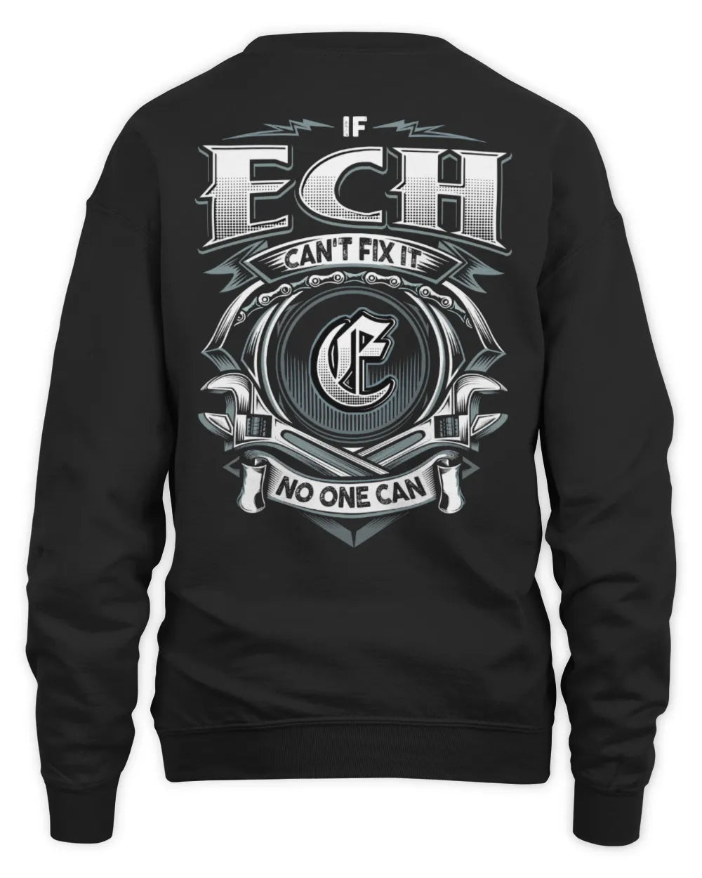 ECH AP81-K4-626 - Personalized Ahmed Quote Apparel “If Ahmed Can't Fix It, No One Can” - Unisex Sweatshirt - Black