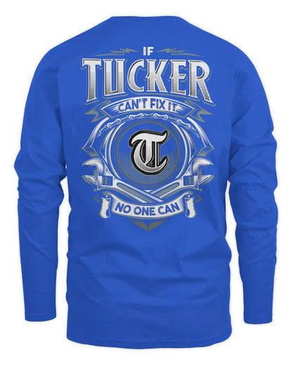TUCKER AP81-K4-626 - Personalized Ahmed Quote Apparel “If Ahmed Can't Fix It, No One Can” - Men's Long Sleeved T-Shirt - Royal