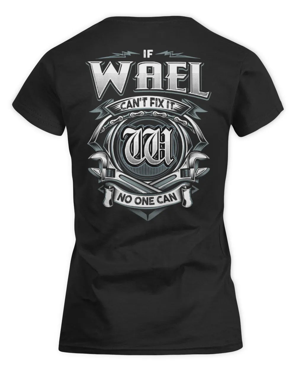WAEL AP81-K4-626 - Personalized Ahmed Quote Apparel “If Ahmed Can't Fix It, No One Can” - Women's Standard T-Shirt - Black