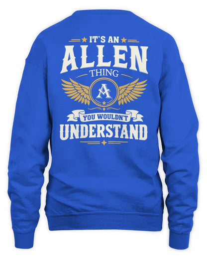 ALLEN KT06-M008 It’s a [NAME] Thing – You Wouldn’t Understand | Personalized Vintage T-Shirt - Unisex Sweatshirt - Royal