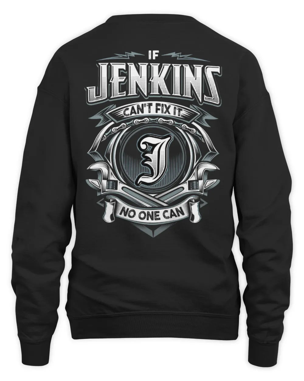 JENKINS AP81-K4-626 - Personalized Ahmed Quote Apparel “If Ahmed Can't Fix It, No One Can” - Unisex Sweatshirt - Black