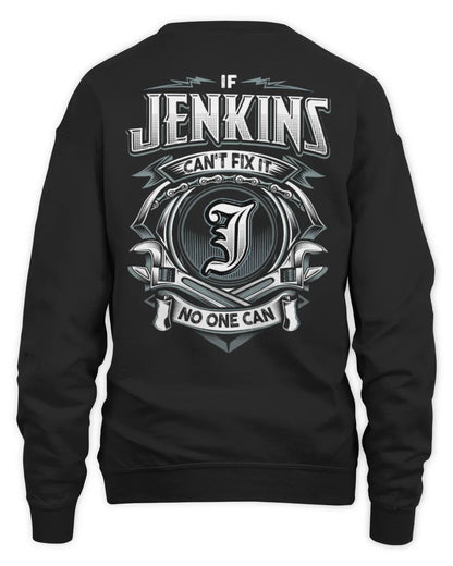 JENKINS AP81-K4-626 - Personalized Ahmed Quote Apparel “If Ahmed Can't Fix It, No One Can” - Unisex Sweatshirt - Black