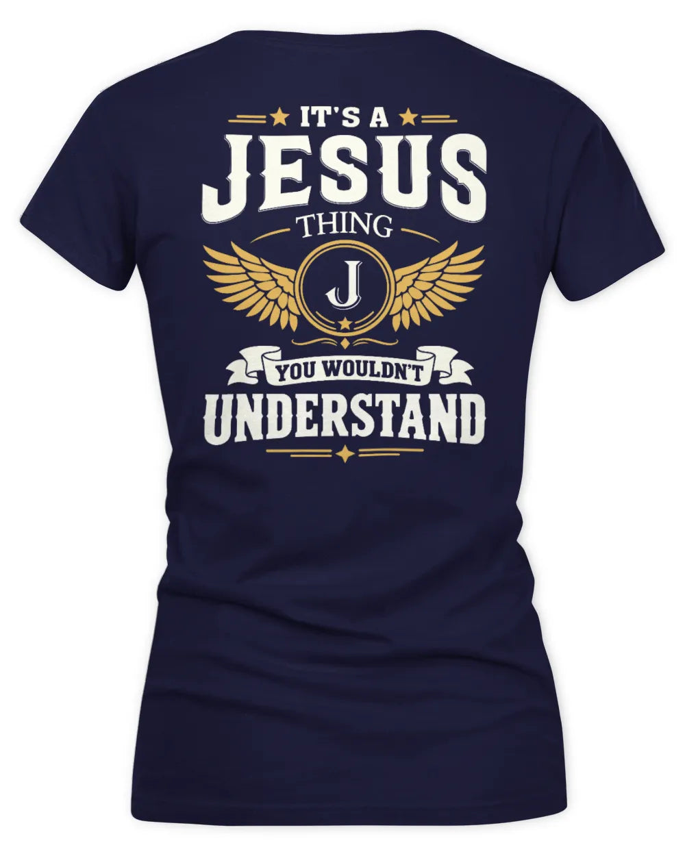 JESUS KT06-M008 It’s a [NAME] Thing – You Wouldn’t Understand | Personalized Vintage T-Shirt - Women's V-Neck T-Shirt - Navy