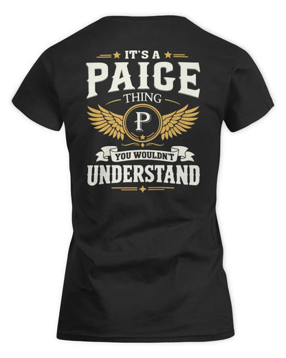PAIGE KT06-M008 It’s a [NAME] Thing – You Wouldn’t Understand | Personalized Vintage T-Shirt - Women's Standard T-Shirt - Black