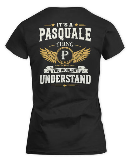 PASQUALE KT06-M008 It’s a [NAME] Thing – You Wouldn’t Understand | Personalized Vintage T-Shirt - Women's Standard T-Shirt - Black