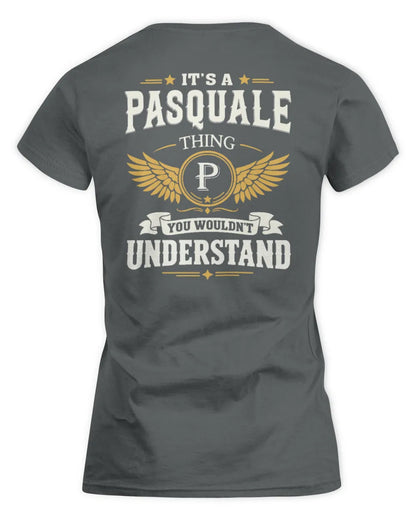 PASQUALE KT06-M008 It’s a [NAME] Thing – You Wouldn’t Understand | Personalized Vintage T-Shirt - Women's Standard T-Shirt - Charcoal
