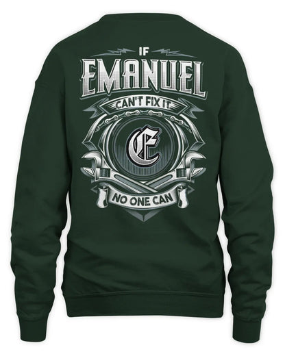 EMANUEL AP81-K4-626 - Personalized Ahmed Quote Apparel “If Ahmed Can't Fix It, No One Can” - Unisex Sweatshirt - Forest Green