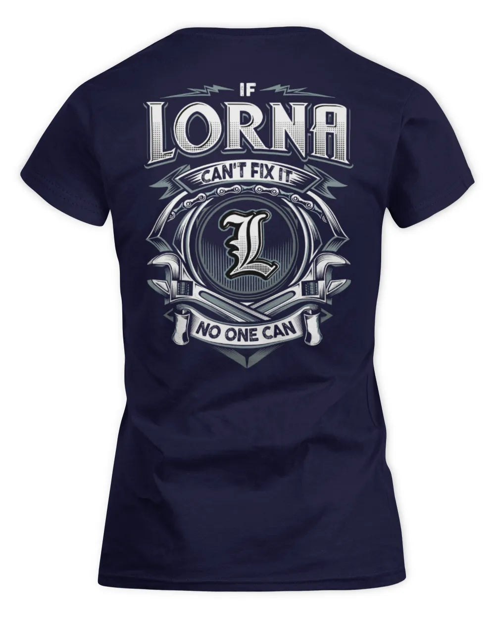 LORNA AP81-K4-626 - Personalized Ahmed Quote Apparel “If Ahmed Can't Fix It, No One Can” - Women's Standard T-Shirt - Navy
