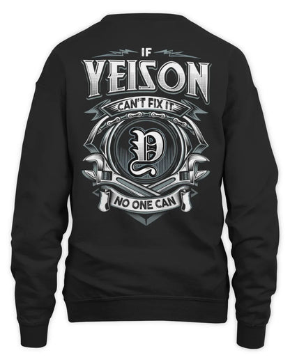 YEISON AP81-K4-626 - Personalized Ahmed Quote Apparel “If Ahmed Can't Fix It, No One Can” - Unisex Sweatshirt - Black