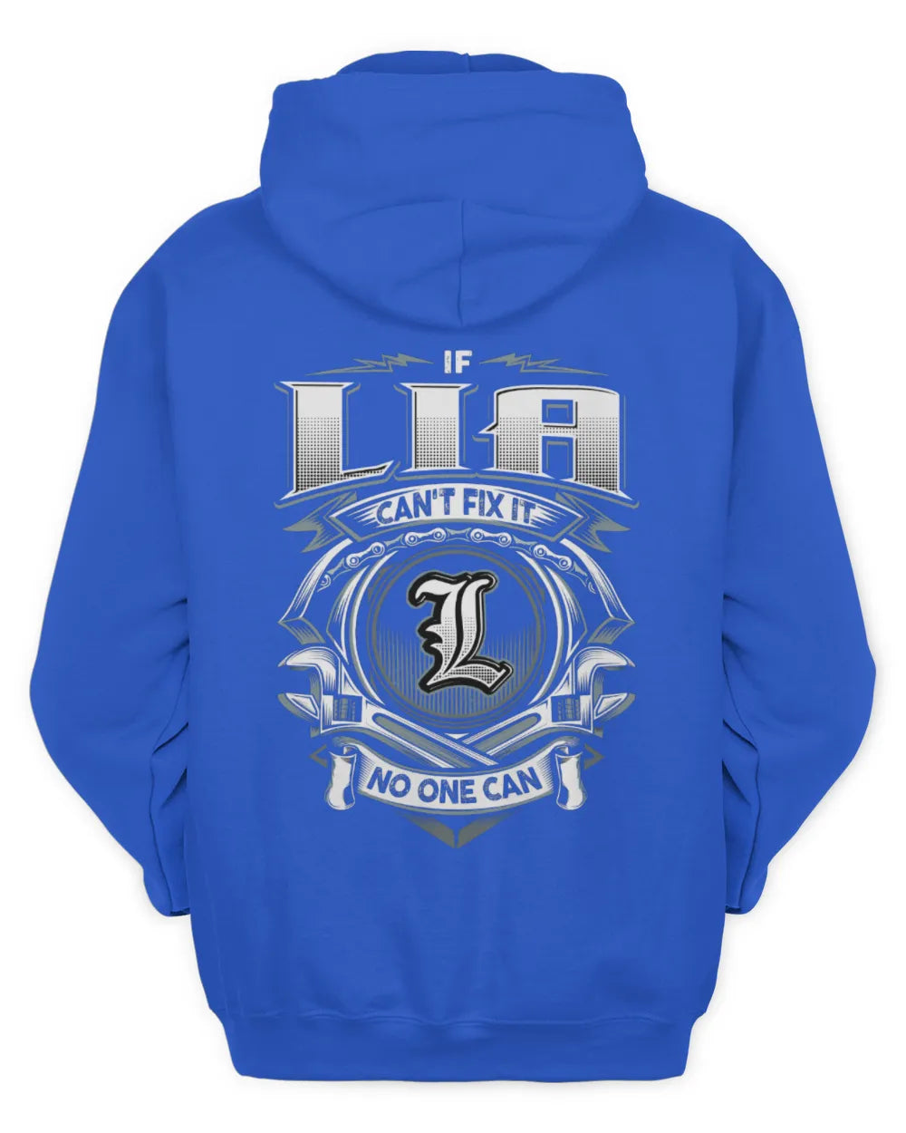 LIA AP81-K4-626 - Personalized Ahmed Quote Apparel “If Ahmed Can't Fix It, No One Can” - Unisex Hoodie - Royal