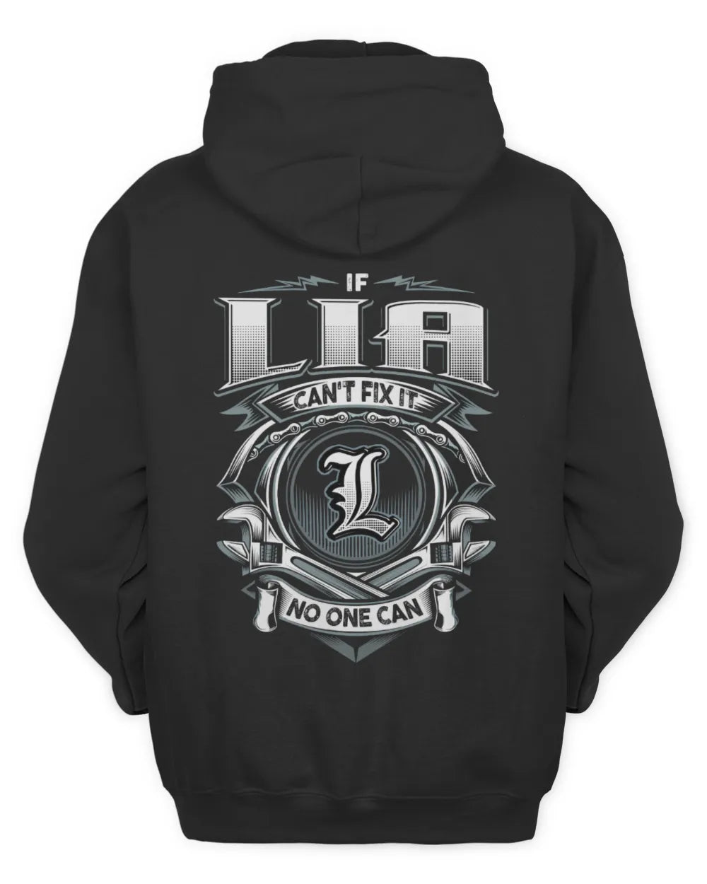 LIA AP81-K4-626 - Personalized Ahmed Quote Apparel “If Ahmed Can't Fix It, No One Can” - Unisex Hoodie - Black