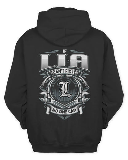 LIA AP81-K4-626 - Personalized Ahmed Quote Apparel “If Ahmed Can't Fix It, No One Can” - Unisex Hoodie - Black