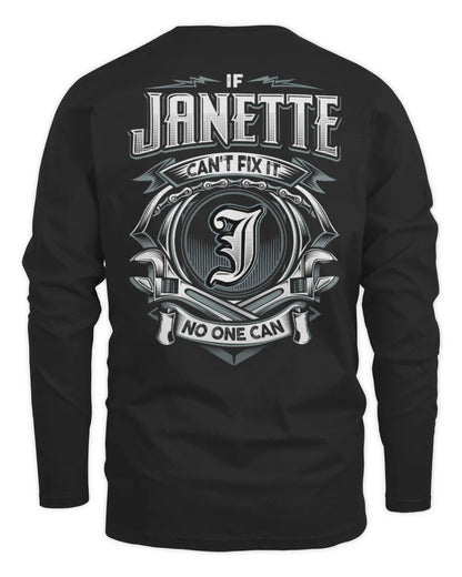 JANETTE AP81-K4-626 - Personalized Ahmed Quote Apparel “If Ahmed Can't Fix It, No One Can” - Men's Long Sleeved T-Shirt - Black